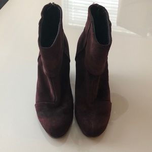 Rag & Bone Merlot Suede Newburys Booties